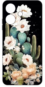 Etui do Oppo A40 | A40M | WZORY | SILIKONOWE MATT SZKŁO 9H 3