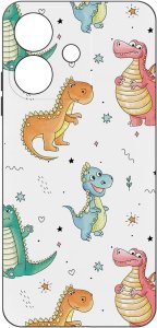 Etui do Oppo A40 | A40M | WZORY | SILIKONOWE MATT SZKŁO 9H 3