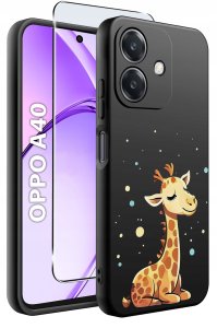 Etui do Oppo A40 | A40M | WZORY | SILIKONOWE MATT SZKŁO 9H 2