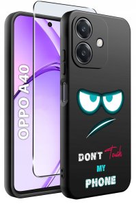 Etui do Oppo A40 | A40M | WZORY | SILIKONOWE MATT SZKŁO 9H 2