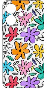 Etui do Oppo A40 | A40M | WZORY | SILIKONOWE MATT SZKŁO 9H 3