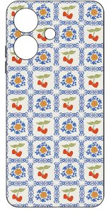 Etui do Oppo A40 | A40M | WZORY | SILIKONOWE MATT SZKŁO 9H 3