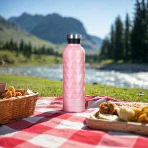 NC3805 BUTELKA TURYSTYCZNA 750ML RÓŻOWA NILS CAMP 4