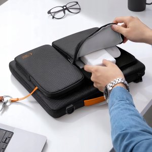 TECH-PROTECT DEFENDER BAG LAPTOP 15-16 BLACK/ORANGE 8