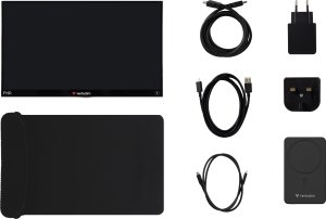 Monitor przenośny dotykowy Verbatim      LIGHT 14" FHD z powerbankiem 5000mAh czarny 32088 2