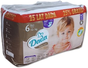 Pieluchy Dada Extra Care 6 BAG 16kg+ 94szt. 1