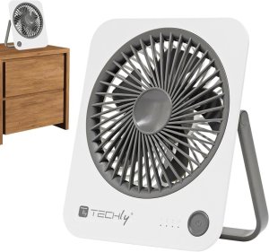 Wentylator biurkowy bezprzewodowy mini 4 tryby z podpórką 6