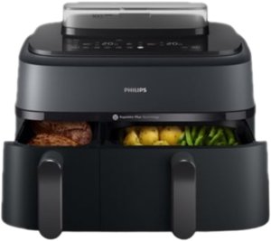 AirFryer Frytkownica beztłuszczowa PHILIPS 5000 Series Dual Basket&nbsp;NA550/00 - Beztłuszczowe 1