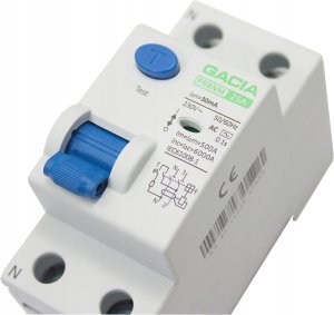 Wyłącznik różnicowoprądowy 6kA 2P 25A 30mA typ: AC GACIA PR8NM 2P 25A 30MA AC 3