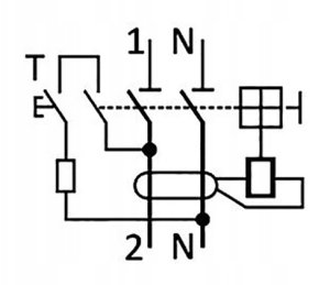 Wyłącznik różnicowoprądowy 6kA 2P 25A 30mA typ: AC GACIA PR8NM 2P 25A 30MA AC 8
