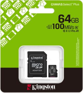 Karta Kingston Canvas Select Plus MicroSDXC 64 GB UHS-I/U1 A1 V10 (SDCS3/64GB) 3