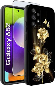 krainaGSM Etui do SAMSUNG A52 | A52s 5G | WZORY | SILIKONOWE MATT SZKŁO 9H 2