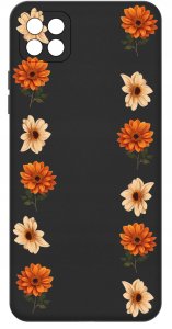 Etui do Samsung A22 5G WZORY |SILIKONOWE MATT CASE + SZKŁO 9H 3