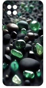 Etui do Samsung A22 5G WZORY |SILIKONOWE MATT CASE + SZKŁO 9H 3