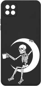 Etui do Samsung A22 5G WZORY |SILIKONOWE MATT CASE + SZKŁO 9H 3