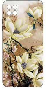 Etui do Samsung A22 5G WZORY |SILIKONOWE MATT CASE + SZKŁO 9H 3