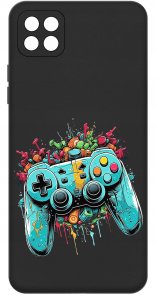 Etui do Samsung A22 5G WZORY |SILIKONOWE MATT CASE + SZKŁO 9H 3