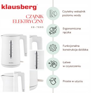 Czajnik Klausberg KB-7890 Biały 5