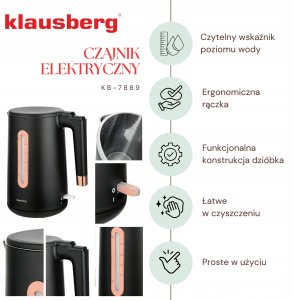 Czajnik Klausberg KB-7889 Czarny 4