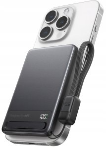 INIU Powerbank MagPro Slim - magnetyczny powerbank bezprzewodowy 5000mAh czarny - Gwarancja bezpieczeństwa. Proste raty. Bezpłatna wysyłka od 170 zł. 6