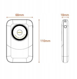 Powerbank Dudao K21 Mini 10000mAh 22.5W USB-A / USB-C - szary 4