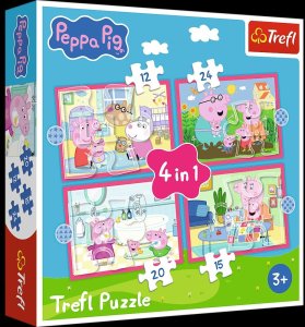 PUZZLE 4W1 TREFL PEPPA UWIELBIA PRZYGODY PUD8 1