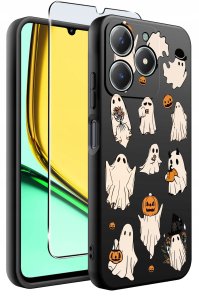 Etui do Realme C61 | C63 WZORY |SILIKONOWE MATT CASE + SZKŁO 9H 2