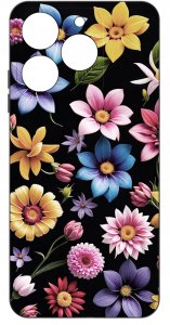 Etui do Realme C61 | C63 WZORY |SILIKONOWE MATT CASE + SZKŁO 9H 3