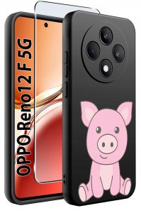 Etui do Oppo Reno 12 F 5G | 12 FS 5G WZORY |SILIKONOWE MATT CASE + SZKŁO 9H 2