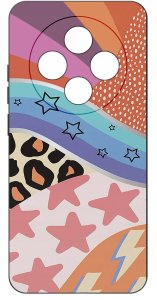 Etui do Oppo Reno 12 F 5G | 12 FS 5G WZORY |SILIKONOWE MATT CASE + SZKŁO 9H 4