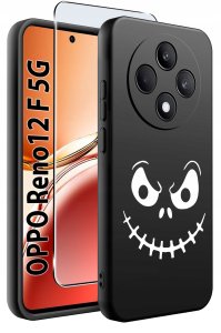 Etui do Oppo Reno 12 F 5G | 12 FS 5G WZORY |SILIKONOWE MATT CASE + SZKŁO 9H 2