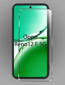 Etui do Oppo Reno 12 F 5G | 12 FS 5G WZORY |SILIKONOWE MATT CASE + SZKŁO 9H 4