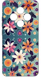 Etui do Oppo Reno 12 F 5G | 12 FS 5G WZORY |SILIKONOWE MATT CASE + SZKŁO 9H 4