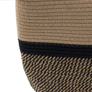 Kosz na zabawki, dla psa, czarny/ be�owy, materia� sznurek bawe�niany, rozmiar 30x30cm 2