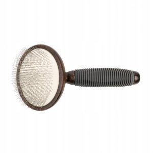 Ekskluzywna szczotka pudl�wka, dla zwierz�t, drewno bukowe, stal, tworzywo TPR, wym. 9,1x17,9cm 4