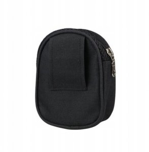 Pas biodrowy do biegania z amortyzowan� smycz�, czarny, L, pasek d�. 80-104cm, saszetka (18x5,5x10cm), smycz d�. 145-200 cm 4