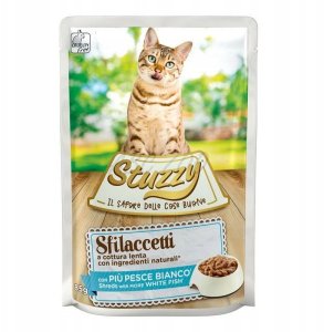 Sfilaccetti, karma mokra, dla kota, bia�a ryba, 85 g, saszetka 1