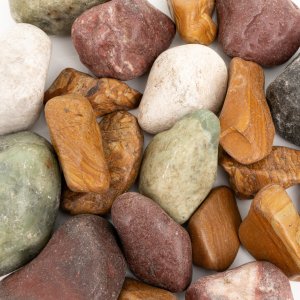 NB Minerals Kamienie polerowane Multicolor Pebble 50-80 mm do akwarium terrarium 10kg/OPAK 2