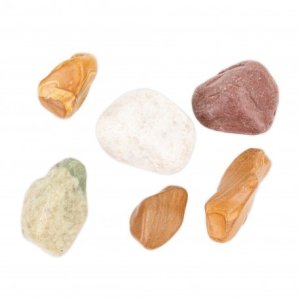 NB Minerals Kamienie polerowane Multicolor Pebble 50-80 mm do akwarium terrarium 10kg/OPAK 3