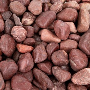 NB Minerals Kamienie polerowane Red Pebble 20-30 mm do akwarium terrarium, 5kg/OPAK 2