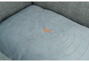 Viviana, legowisko, dla psa/kota, niebiesko/szare, 80 � 60 cm 2
