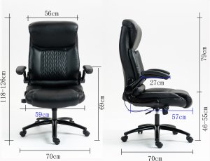 Fotel biurowy ACTIVEJET YK7406-1 czarny 60