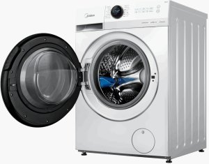 Midea Washing Machine | MF200W80WB/W-HR | Energy efficiency class A | Front loading | Washing capacity 8 kg | 1400 RPM | Depth 48 cm | Width 60 cm | Display | LCD | Steam function | White 3