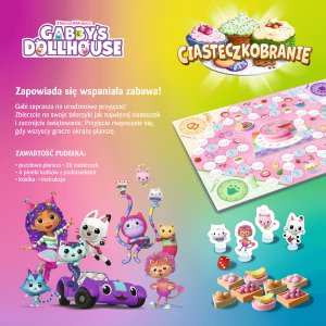 Trefl Gra planszowa Ciasteczkobranie, Koci Domek Gabi 3