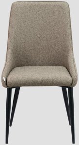 Krzesło tapicerowane SABOR brązowe HOMLA 2