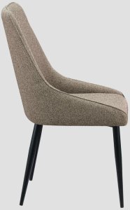 Krzesło tapicerowane SABOR brązowe HOMLA 3