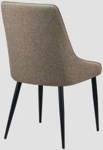 Krzesło tapicerowane SABOR brązowe HOMLA 4