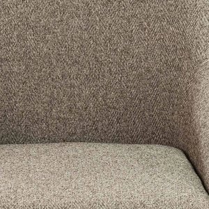 Krzesło tapicerowane SABOR brązowe HOMLA 5