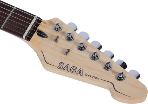 SAGA Dazzles Gitara elektryczna Mercury Gray 3