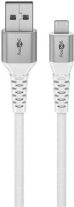 Kabel USB Goobay Lightning - USB-A 1 m Biały (74511) 2